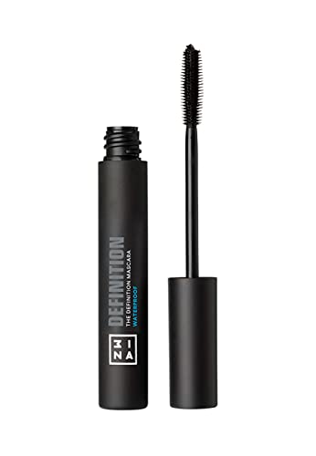 3INA MAKEUP - The Waterproof Definition Mascara 900 - Schwarz Wimperntusche für Definition und Extra Länge - Mascara mit Rizinus-Öl - Wimperntusche für Empfindliche Augen - Vegan - Cruelty Free von 3ina