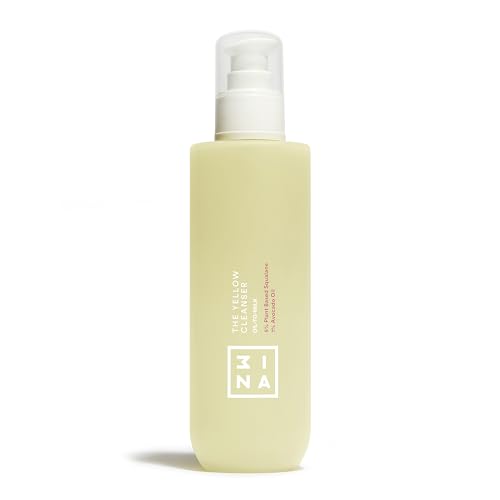 3ina Makeup - The Yellow Cleanser - Oil Cleanser 5% pflanzenbasiertes Squalan + 1% Avocadoöl - Reinigungsöl Gesicht für Verbessern Hautbild Elastizität & Versorgen - Vegan - Cruelty Free von 3ina
