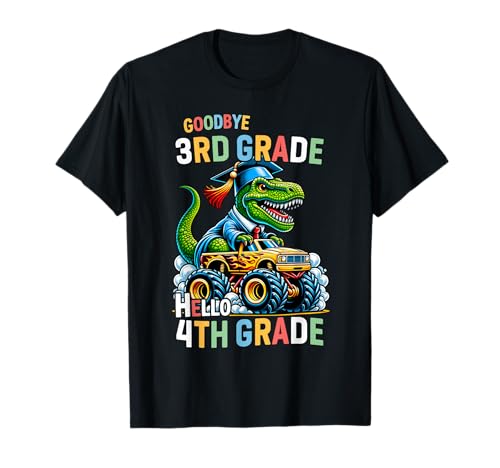 Goodbye 3rd Grade Hello 4th Grade Dinosaurier Jungen Abschluss T-Shirt Goodbye 3rd Grade Hello 4th Grade Dinosaurier Jungen Abschluss T-Shirt von 3rd Grade Graduation Tees Boy Girl Kids Teacher
