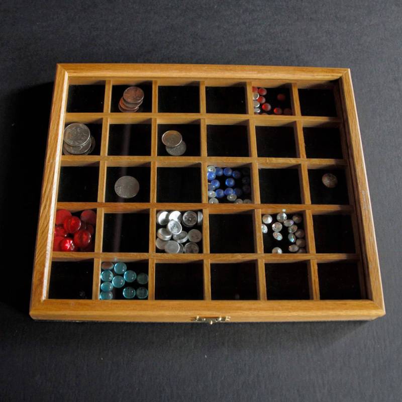 Kleines Schattenbox-Tablett/Schmuckaufbewahrung Miniatur-Trinket-Tablett Kleine Kristallanzeige Organisationstablett Miniatur-Schmucktablett Kleines Schattenbox-Tablett/Schmuckaufbewahrung Miniatur-Trinket-Tablett Kleine Kristallanzeige Organisationstablett Miniatur-Schmucktablett von 3rdFloorIndustries