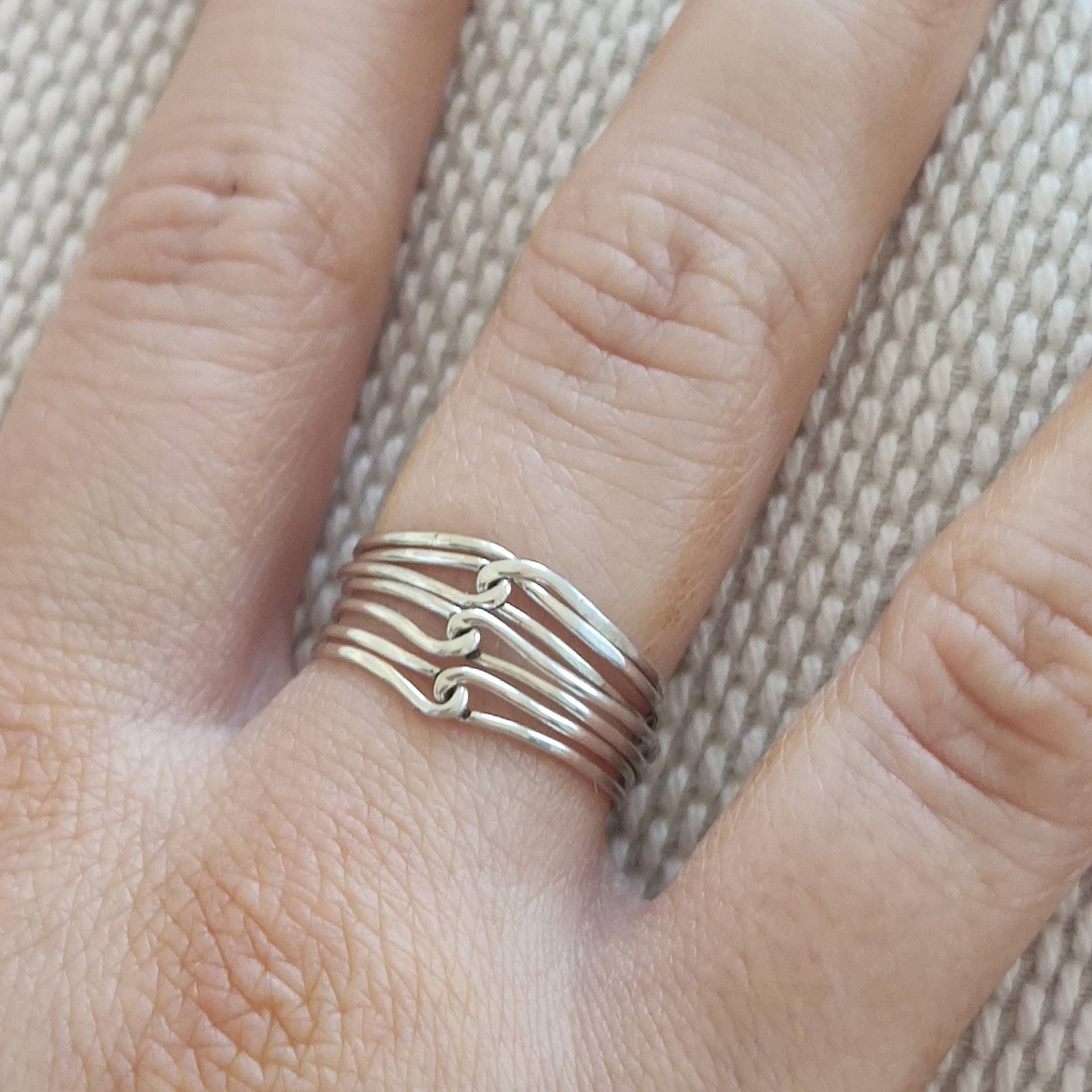 Der "Contraflow' - Ein Geflochtener Und Gelöteter Ring Aus 925 Sterling Silber von 3rdStoneSilver