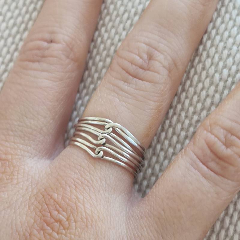 Der "Contraflow' - Ein Geflochtener Und Gelöteter Ring Aus 925 Sterling Silber von 3rdStoneSilver