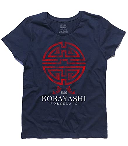 3styler Damen-T-Shirt Kobayashi Porcelain – der übliche Verdächtige – The Usual Suspects – Linie Classic – 100 % Baumwolle 185 g/m², blau, Large von 3styler