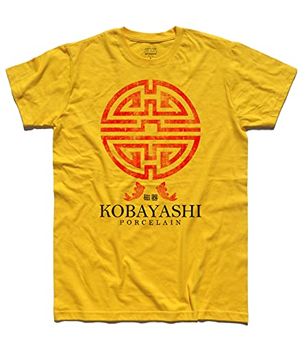 3styler Kobayashi Porzellan-T-Shirt für Herren – Die üblichen Verdächtigen – The Usual Suspects – Linie Classic – 100 % Baumwolle 185 g/m², gelb, XXL von 3styler