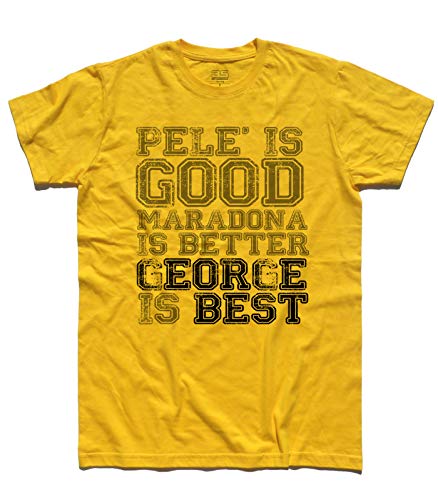 3styler T-Shirt George Best 2 - Pele is Good, Maradona is Better, George is Best von 3styler