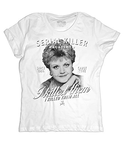 3styler T-Shirt Jessica Fletcher - Die Lady Aus Gelb - Murder Hemd - Linie Vintage - Baumwolle Bio 140 Gr/Qm von 3styler