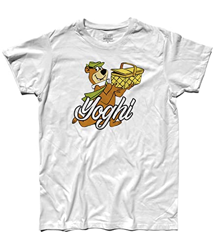3styler T-Shirt für Herren Bär Yoghi - Yogi Bear 1 - Cartoons 60er Jahre Shirt - Linie Classic - 100% Baumwolle 185 g/m², Weiß, XL 3styler T-Shirt für Herren Bär Yoghi - Yogi Bear 1 - Cartoons 60er Jahre Shirt - Linie Classic - 100% Baumwolle 185 g/m², Weiß, XL von 3styler