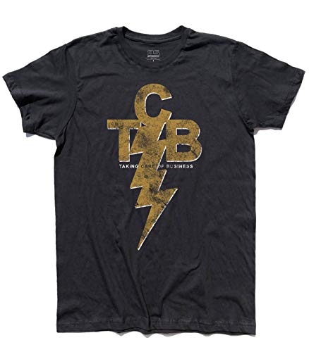 3styler TCB Take Care of Business Herren T-Shirt - Elvis Shirt - Linie Classic - 100% Baumwolle 185 g/m², Schwarz , XL von 3styler