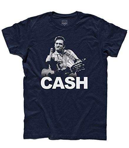 3stylershop Men's T-Shirt Johnny Cash - F*** Finger von 3stylershop