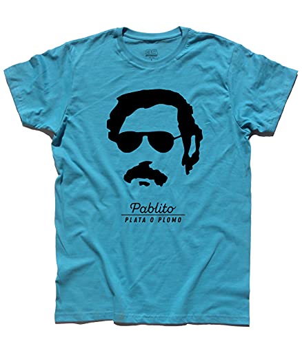 3stylershop Men's T-Shirt Pablo Escobar Pablito - Plata O Plomo von 3stylershop