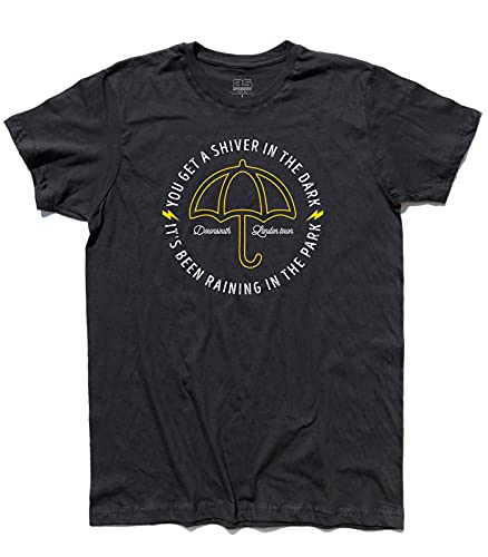 3stylershop T-Shirt Herren Inspired Comic Zeichentrick Dame Sultans of Swing von Dire Straits - Lyrics Collection - Schwarz, L von 3stylershop