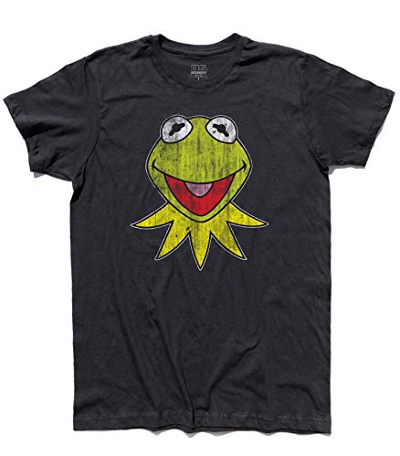 3stylershop T-Shirt Herren Kermit die Frosch - The Muppet Show - Schwarz, L von 3stylershop