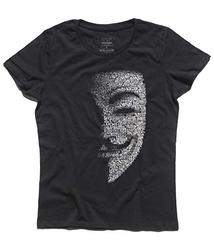 3stylershop T-Shirt V für Vendetta - Guy Fawkes Maske., TD0200800-Nero-XL, Schwarz, TD0200800-Nero-XL X-Large von 3stylershop