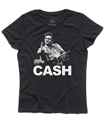 3stylershop Women's T-Shirt Johnny Cash - F*** Finger von 3stylershop
