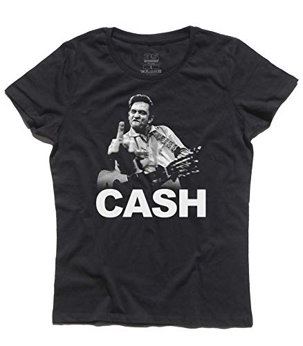3stylershop Women's T-Shirt Johnny Cash - F*** Finger von 3stylershop