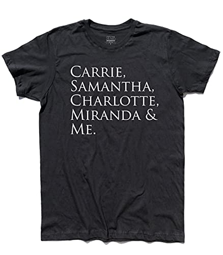 T-Shirt Carrie, Samantha, Charlotte, Miranda & Me - Bradshaw New York Manhattan Hemd (XXL, Schwarz) von 3stylershop
