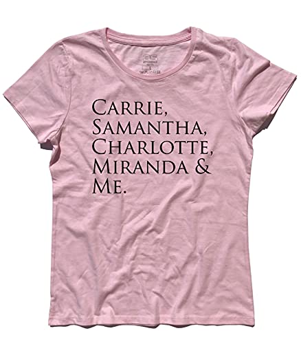 T-Shirt Carrie, Samantha, Charlotte, Miranda & Me Ispiarata A Sex and The City - Rosa, XL von 3stylershop