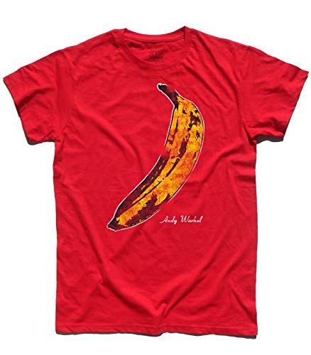 T-Shirt Herren Banane Inspiriert A Andy Warhol und Ai Velvet Underground - Rot, XL von 3stylershop
