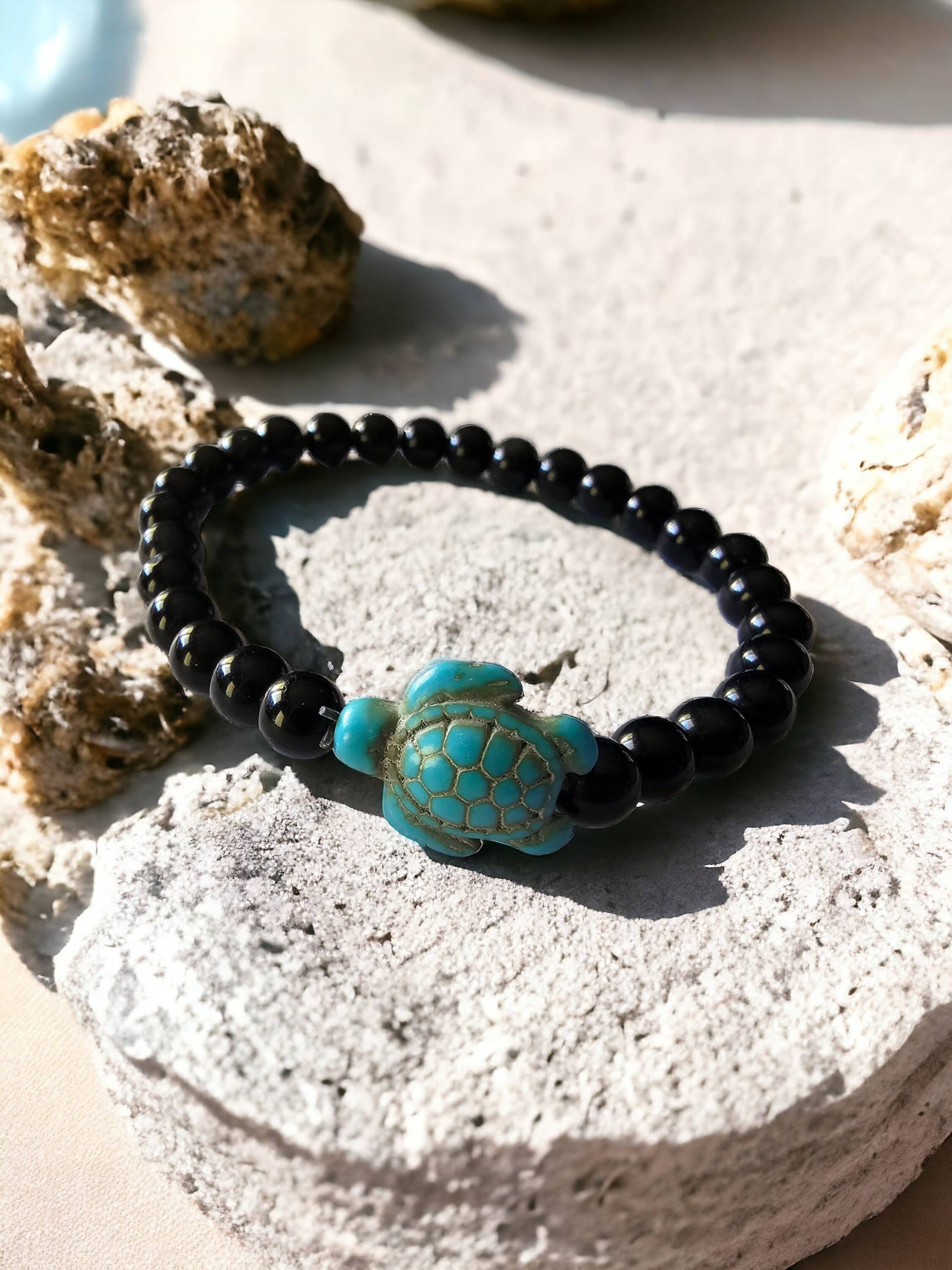Armband Obsidian Schildkröte Armband Obsidian Schildkröte von 3wishesV