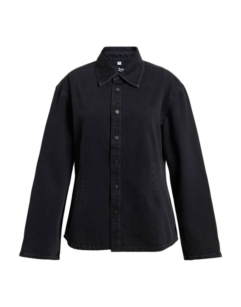 3x1 NYC Jeanshemd Damen Schwarz von 3x1 NYC