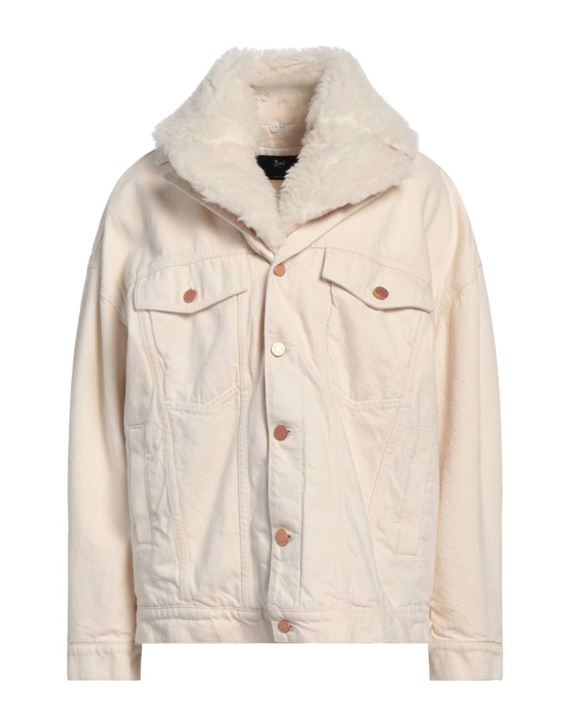 3x1 NYC Jeansjacke/-mantel Damen Cremeweiß von 3x1 NYC