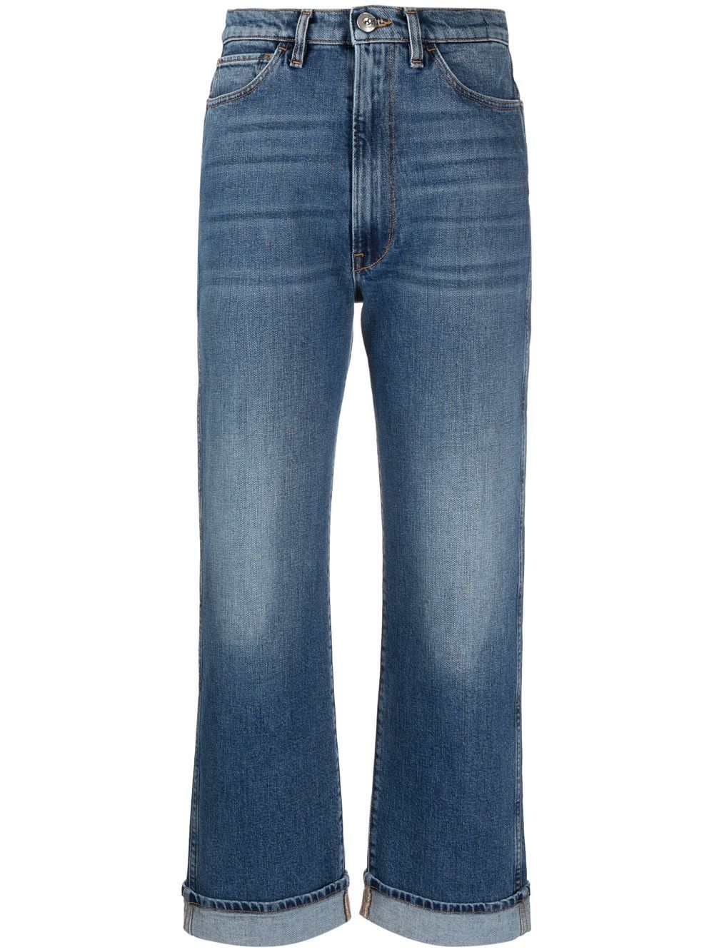 3x1 Gerade High-Rise-Jeans - Blau von 3x1