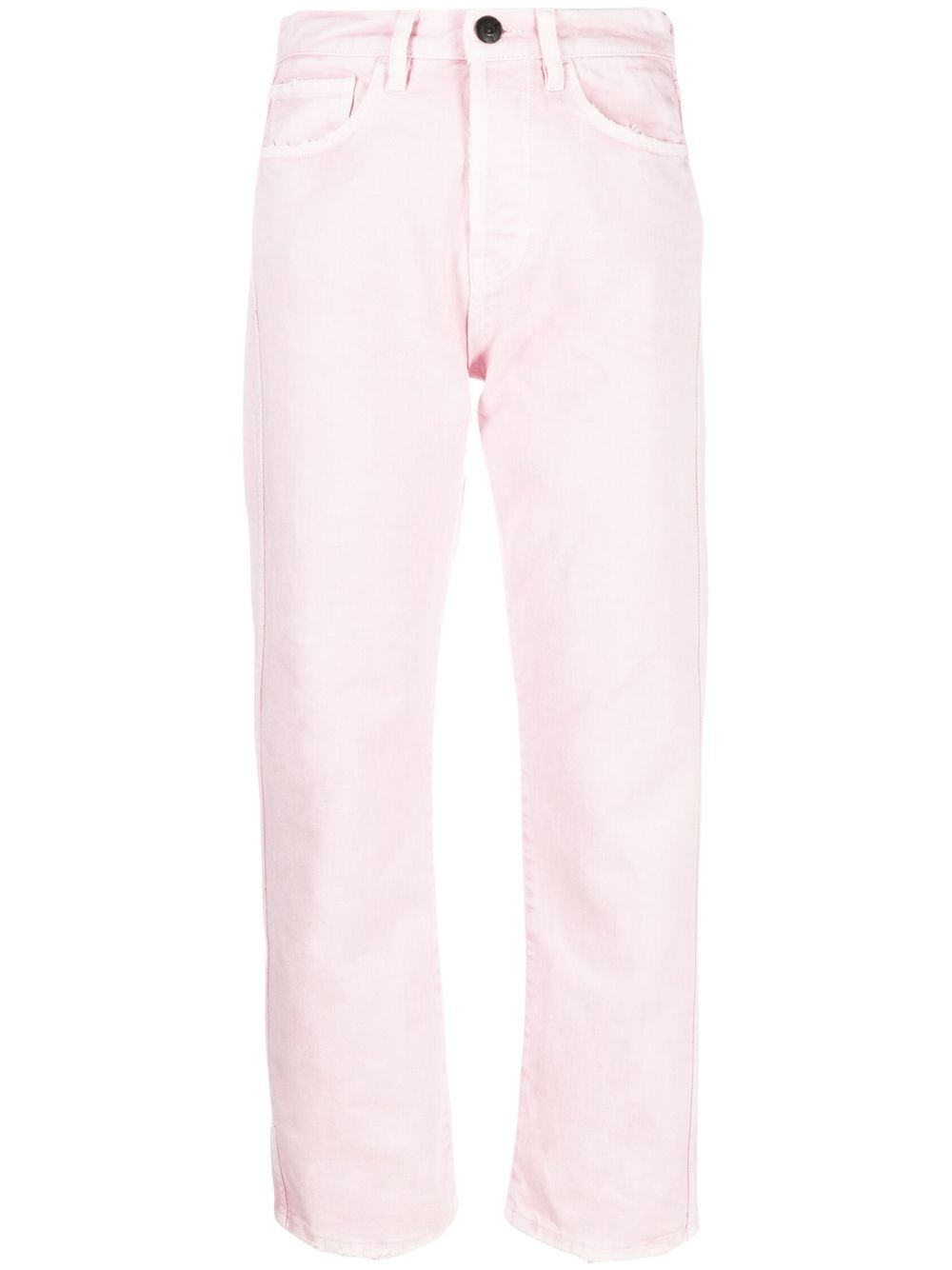 3x1 Gerade High-Rise-Jeans - Rosa von 3x1