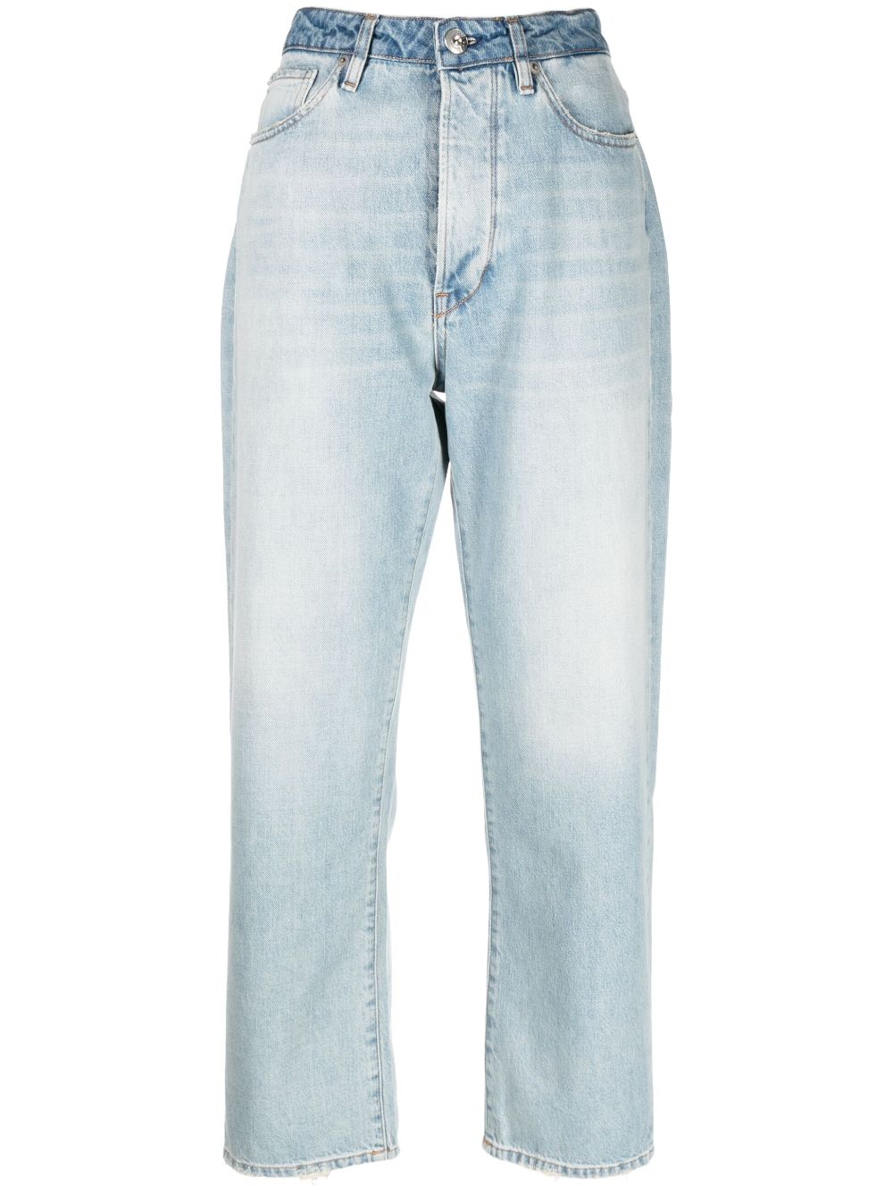 3x1 Tief sitzende Straight-Leg-Jeans - Blau von 3x1