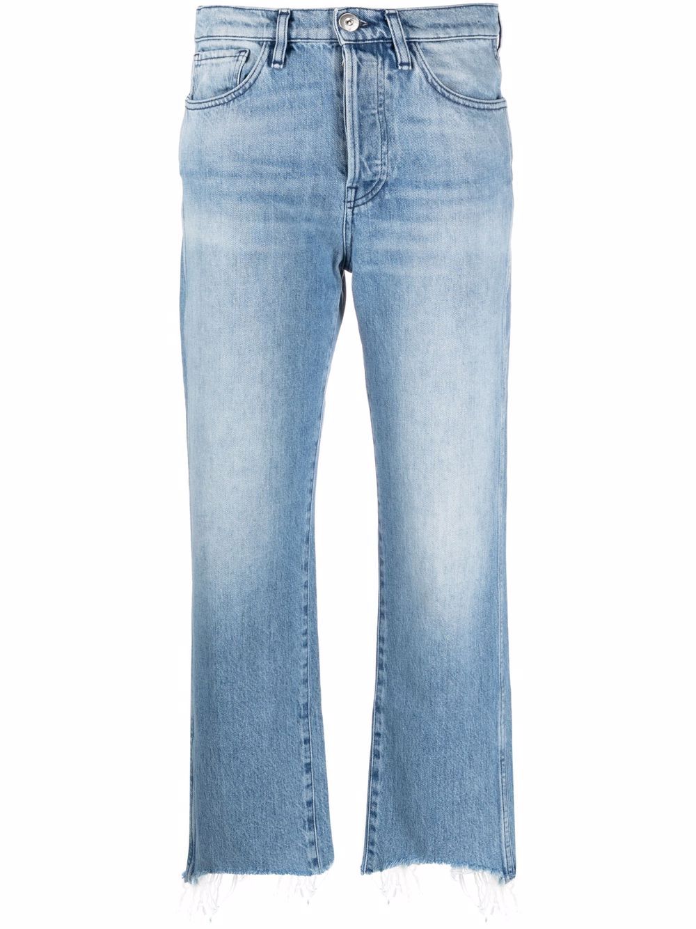 3x1 Halbhohe Cropped-Jeans - Blau von 3x1