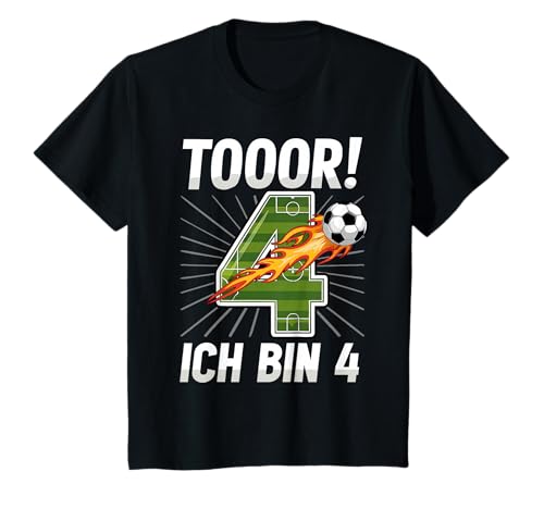 Kinder Toor Ich Bin 4 Lustig 4.Geburtstag Fußball Junge 4 Jahre T-Shirt Kinder Toor Ich Bin 4 Lustig 4.Geburtstag Fußball Junge 4 Jahre T-Shirt von 4 Jahre Geburtstag Fußball Junge