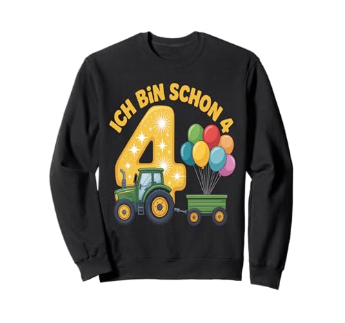 Kinder 4 Geburtstag Junge Traktor Outfit Ich Bin Schon 4 Sweatshirt Kinder 4 Geburtstag Junge Traktor Outfit Ich Bin Schon 4 Sweatshirt von 4 Year Tractors Birthday