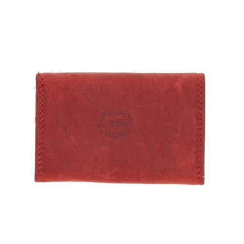 Kleine Geldbörse Herren & Damen, 2 Kartenhalter & Münzfach, RFID Schutz, 9.8x6.5x2 cm, Rot, Frauen & Männer, rot red, S, Casual von 4 east