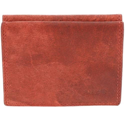 Leder Geldbörse Mode, Echtes Leder mit RFID, 3 Kartenfächer, Brief- und Münzfach, 9.5 x 7.5 x 2 cm, Leichte Geldbörse Damen & Herren, rot red, 9.5 x 7.5 x 2 cm, Casual Leder Geldbörse Mode, Echtes Leder mit RFID, 3 Kartenfächer, Brief- und Münzfach, 9.5 x 7.5 x 2 cm, Leichte Geldbörse Damen & Herren, rot red, 9.5 x 7.5 x 2 cm, Casual von 4 east