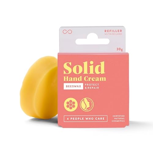 forpeople Handcreme Bio 30g - Feste Hand Creme für trockene Hände - Ideal für Kletter Sport - Aloe Vera, Bienenwachs, Olivenöl - Zertifizierte Naturkosmetik (Nachfüller) von 4 people who care