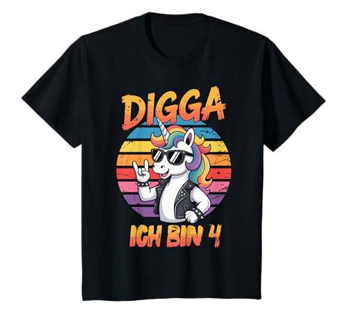 4. Geburtstag Mädchen Geschenk Einhorn 4 Jahre Deko Lustig T-Shirt von 4. Geburtstag Geschenk Mädchen Geschenkidee