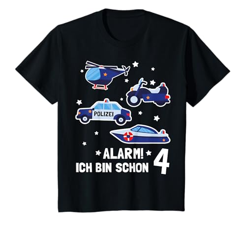 Kinder Polizei Geburtstagsshirt 4 Jahre Jungs 4. Geburtstag T-Shirt Kinder Polizei Geburtstagsshirt 4 Jahre Jungs 4. Geburtstag T-Shirt von 4. Geburtstag Polizei Jungs Geschenk-Ideen