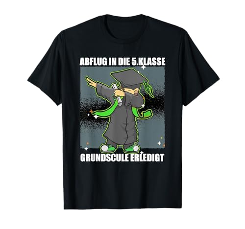 Abschluss Grundschule 4. klasse Junge Abflug 5.Klasse Kinder T-Shirt von 4. klasse Geschenke Abschluss 4. Klasse Schüler