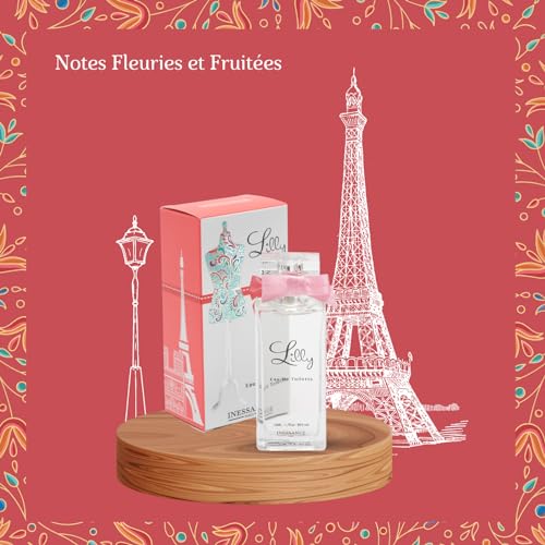 Inessance Paris - Lilly Sweet Eau de Toilette for Women - Bright and Sensual Fragrance with Floral and Fruity Notes - Chic and Modern Bottle - Made in France - 50 ml von 4.38