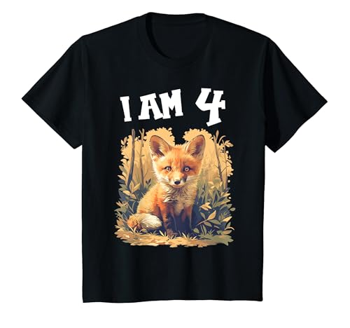 Kinder 4 Jahre alt Füchse Fuchs 4. Geburtstag T-Shirt Kinder 4 Jahre alt Füchse Fuchs 4. Geburtstag T-Shirt von 4.Geburtstag Füchse Fuchs Shop