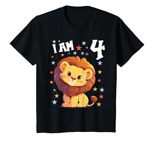 Kinder 4 Jahre alt Löwen Löwe 4. Geburtstag T-Shirt Kinder 4 Jahre alt Löwen Löwe 4. Geburtstag T-Shirt von 4.Geburtstag Löwen Löwe Shop