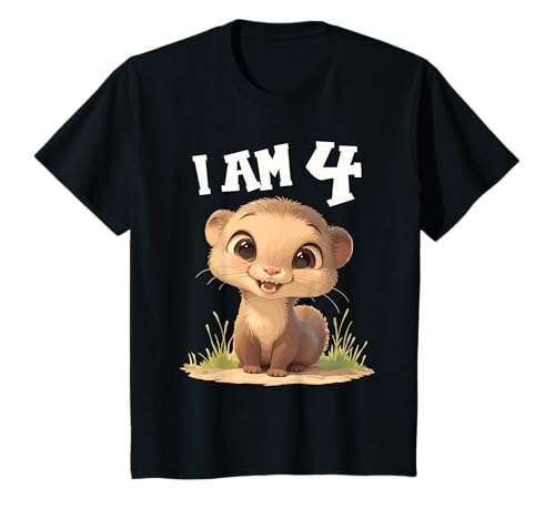 Kinder 4 Jahre alt Wiesel 4. Geburtstag T-Shirt Kinder 4 Jahre alt Wiesel 4. Geburtstag T-Shirt von 4.Geburtstag Wiesel Shop