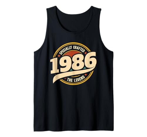 Vintage 40 Jahre Jahrgang 1986 Legende Geburtstag Männer Tank Top von 40 Jahre Mann Geburtstag Jahrgang 1986 Ideen