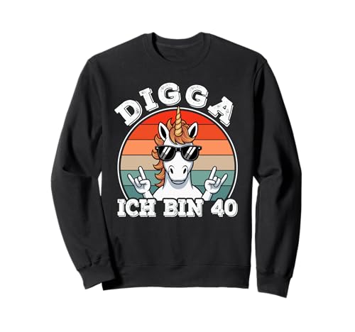 40. Geburtstag Mann Herren lustig, Digga ich Bin 40 | 40er Sweatshirt 40. Geburtstag Mann Herren lustig, Digga ich Bin 40 | 40er Sweatshirt von 40 Jahre alt - 40ter Geburtstag Geschenk m/w