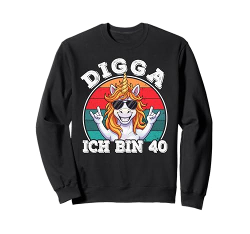 40. Geburtstag Mann Herren lustig 40er, Digga ich Bin 40 Sweatshirt 40. Geburtstag Mann Herren lustig 40er, Digga ich Bin 40 Sweatshirt von 40 Jahre alt - 40ter Geburtstag Geschenk m/w