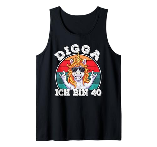 Herren 40. Geburtstag Mann Herren lustig 40er, Digga ich Bin 40 Tank Top Herren 40. Geburtstag Mann Herren lustig 40er, Digga ich Bin 40 Tank Top von 40 Jahre alt - 40ter Geburtstag Geschenk m/w