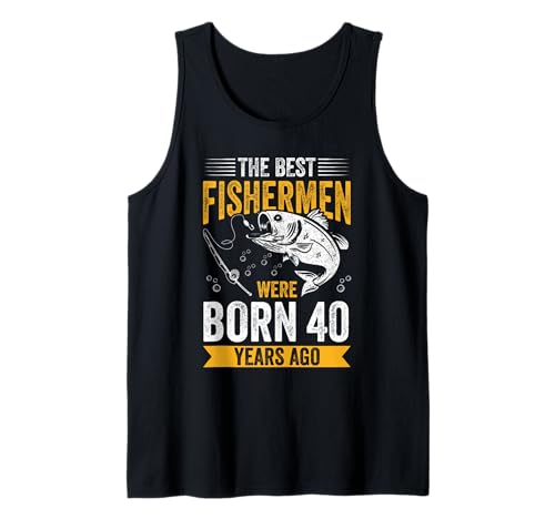 Herren DIE BESTEN Fischer WURDEN VOR 40 Jahren GEBOREN Tank Top Herren DIE BESTEN Fischer WURDEN VOR 40 Jahren GEBOREN Tank Top von 40 Jahre alter Fischer