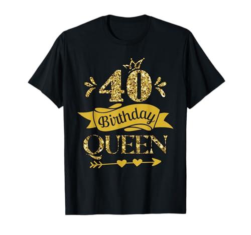 40 Geburtstag Frauen 40er 40 Jahre T-Shirt von 40. Geburtstag Frauen 40 Jahre Frau Geschenk