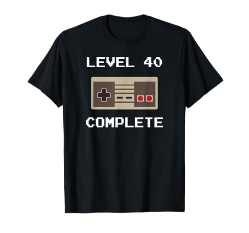 40 Jahre Geburtstag Männer Geschenk Gamer Runder Geburtstag T-Shirt 40 Jahre Geburtstag Männer Geschenk Gamer Runder Geburtstag T-Shirt von 40. Geburtstag Männer Geburtstagsgeschenk Gamer