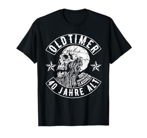 40 Geburtstag Männer 40er Oldtimer 40 Jahre Mann T-Shirt von 40. Geburtstag Männer 40er 40 Jahre