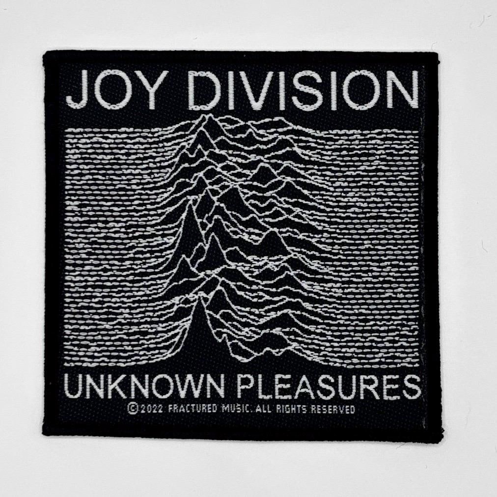 Joy Division Aufnäher - Unknown Pleasures 10 X cm Gewebter Patch Post-Punk Klassiker von 404patches